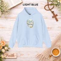 Image 3 of Be Still & Know Hoodie — Floral Psalm 46:10 Christian Hoodie