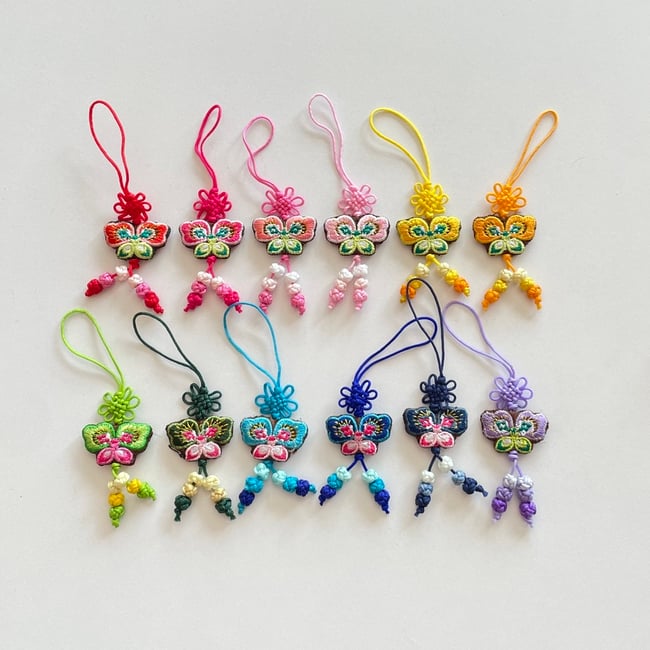 'butterfly' korean traditional norigae charm