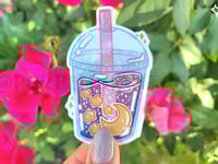 Image 3 of Choose Your Flavor Boba Drink Holographic Die-Cut Stickers