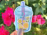 Image 5 of Choose Your Flavor Boba Drink Holographic Die-Cut Stickers