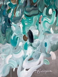 Image 4 of 'Currents of a quiet Joy' - 185x95cm, FRAMED