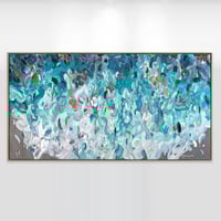 Image 1 of 'Currents of a quiet Joy' - 185x95cm, FRAMED