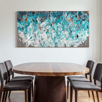 Image 7 of 'Currents of a quiet Joy' - 185x95cm, FRAMED