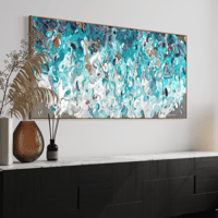 Image 9 of 'Currents of a quiet Joy' - 185x95cm, FRAMED