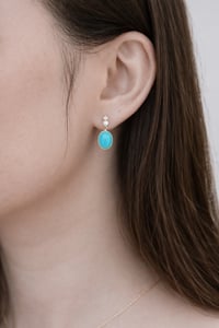 Image 3 of Victorian Turquoise Drop Earring