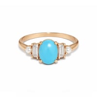 Image 1 of  Deco Turquoise ring