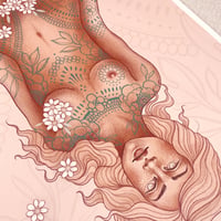Image 1 of LADY WITH INKED PATTERN