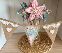 Image 2 of Hand-Created Rustic Bunting #69