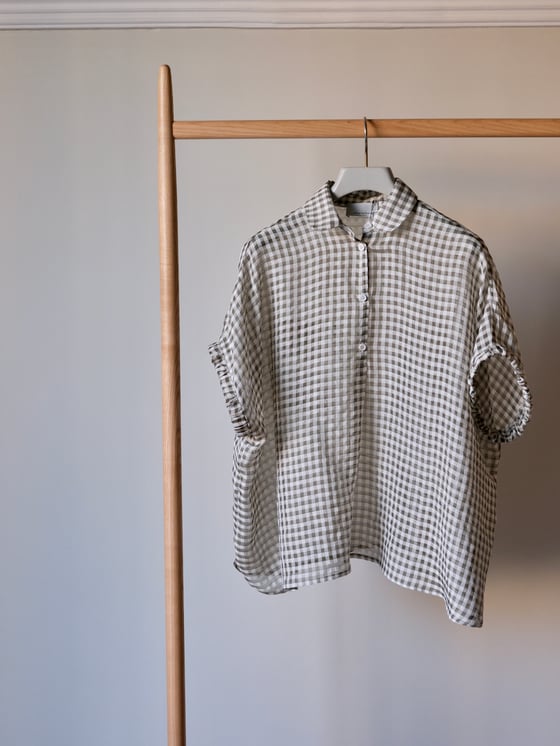 Image of Blusa over colletto tondo