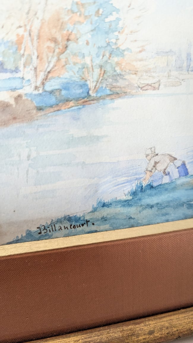 Aquarelles 1891 La Seine