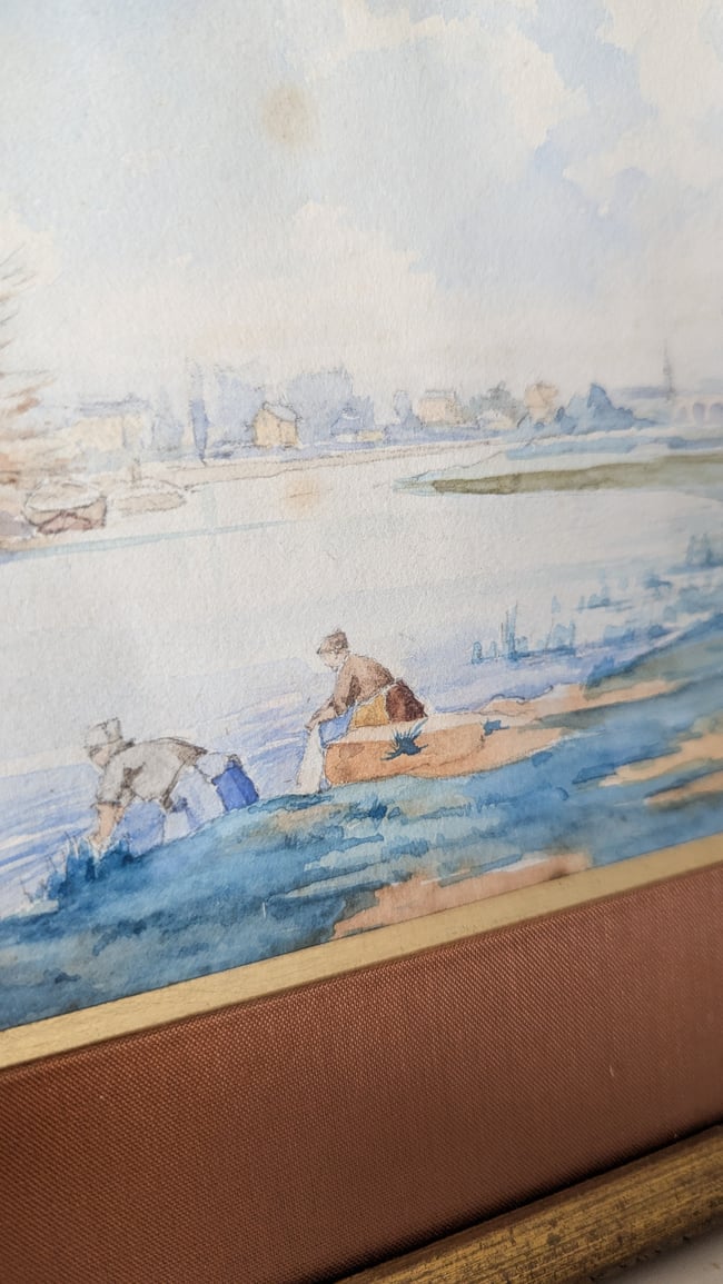 Aquarelles 1891 La Seine