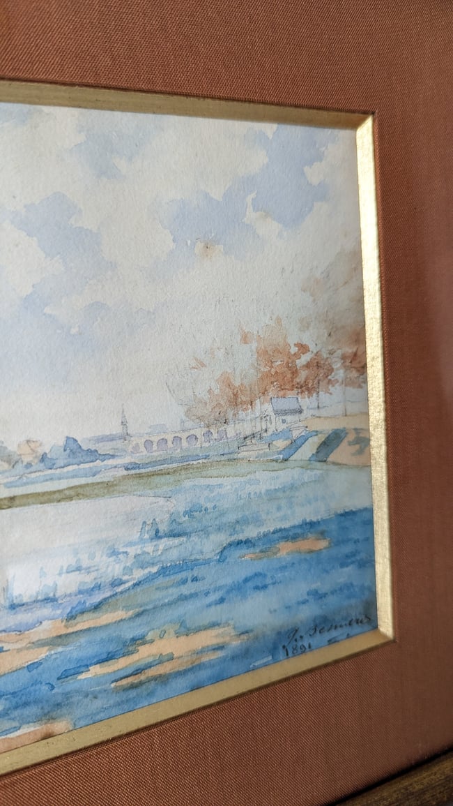 Aquarelles 1891 La Seine