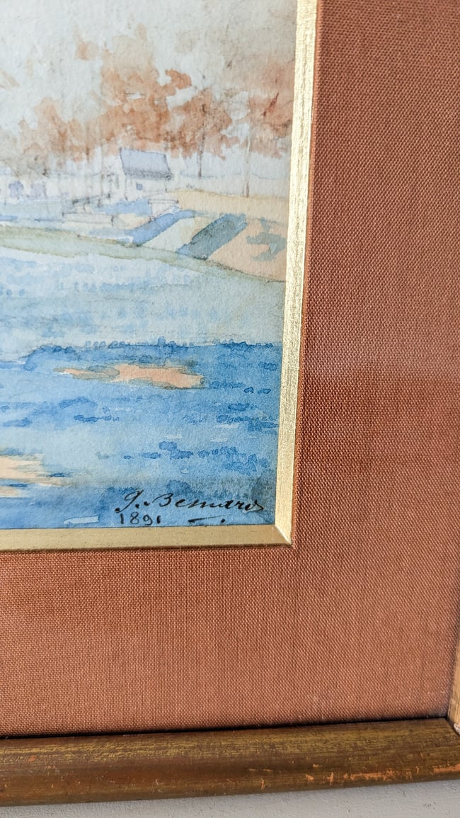 Aquarelles 1891 La Seine