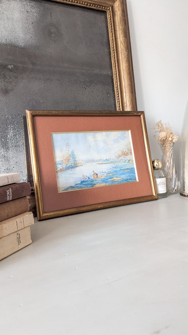 Aquarelles 1891 La Seine