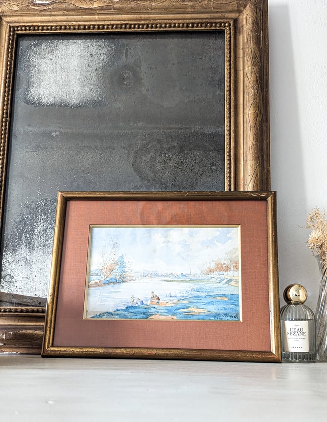 Aquarelles 1891 La Seine