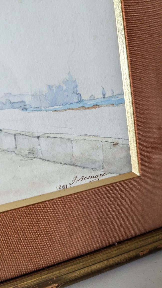 Aquarelles 1891 La Seine