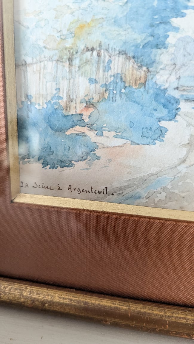 Aquarelles 1891 La Seine