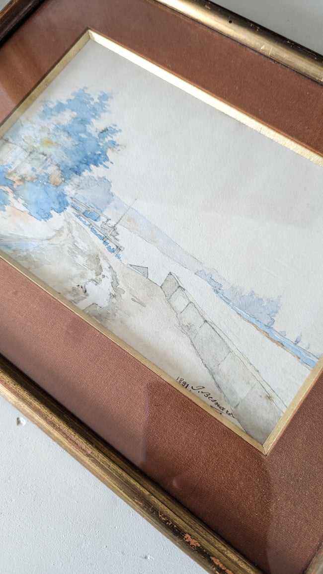 Aquarelles 1891 La Seine