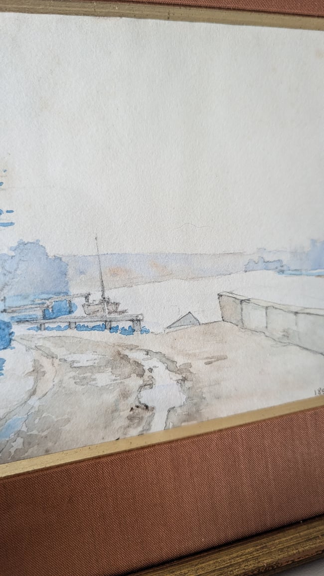 Aquarelles 1891 La Seine