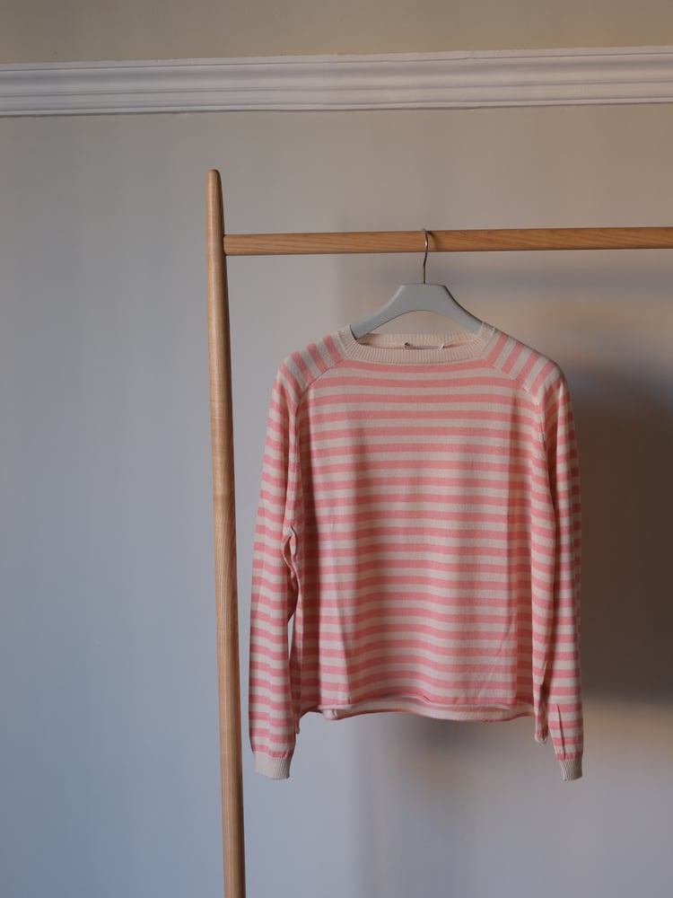 Image of Maglia righe in seta-cachemire