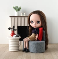 Image 3 of grey sofa for Blythe dolls