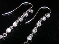 Image 4 of EDWARDIAN PLATINUM OLD CUT DIAMOND 1.10ct DROP EARRINGS PIERCED EARS