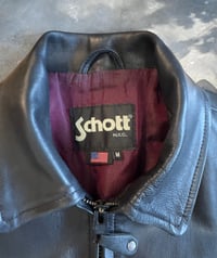 Image 3 of Schott Black Leather Jacket