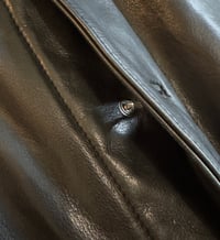 Image 4 of Vintage Black Leather Trucker Jacket