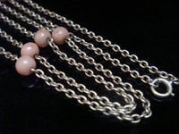 Image 2 of EDWARDIAN 9CT CORAL CHAIN 24 INCHES 7.6g