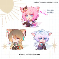 Image 1 of elysia, su, kevin cat ear standees