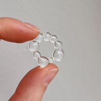 Image 2 of Clear Bubble Glass Earrings