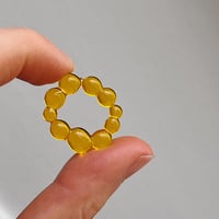 Image 2 of Yellow Bubble Glass Earrings