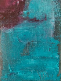 Image 4 of Turkio tulpė / Turquoise Tulip (Original Painting)