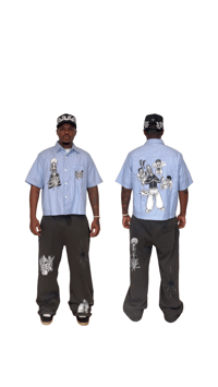 Image 3 of Salaah Stripped Button Up 