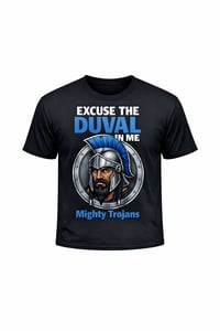 "Mighty Trojans" Tee in Black or Gray