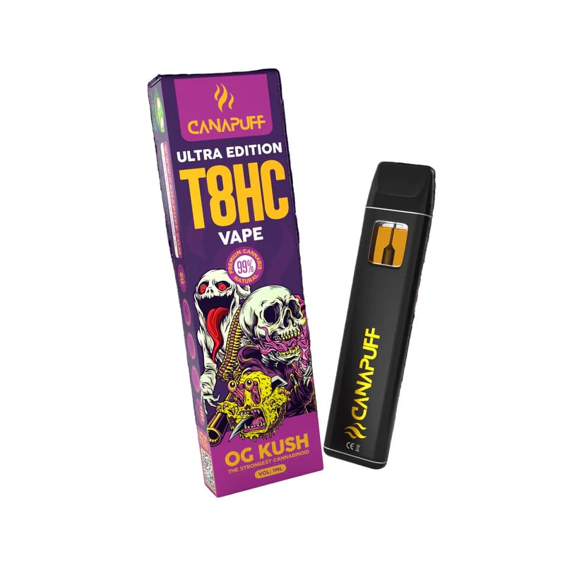 T8HC Vape OG Kush Ultra Edition 99% 1 ml extra strong indica