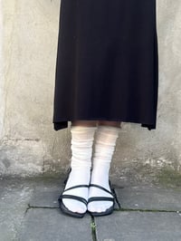 Image 3 of Essential Viscose Jersey Skirt — Black Uma 