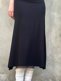 Image 1 of Essential Viscose Jersey Skirt — Black Uma 