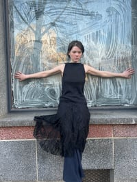 Image 6 of Mermaid Lace Skirt — Black
