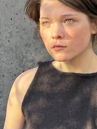 Image 3 of Sia Alpaca Mohair Tank — Off black 