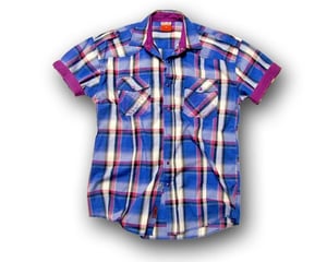 Image of Overlock Plaid Fuschia