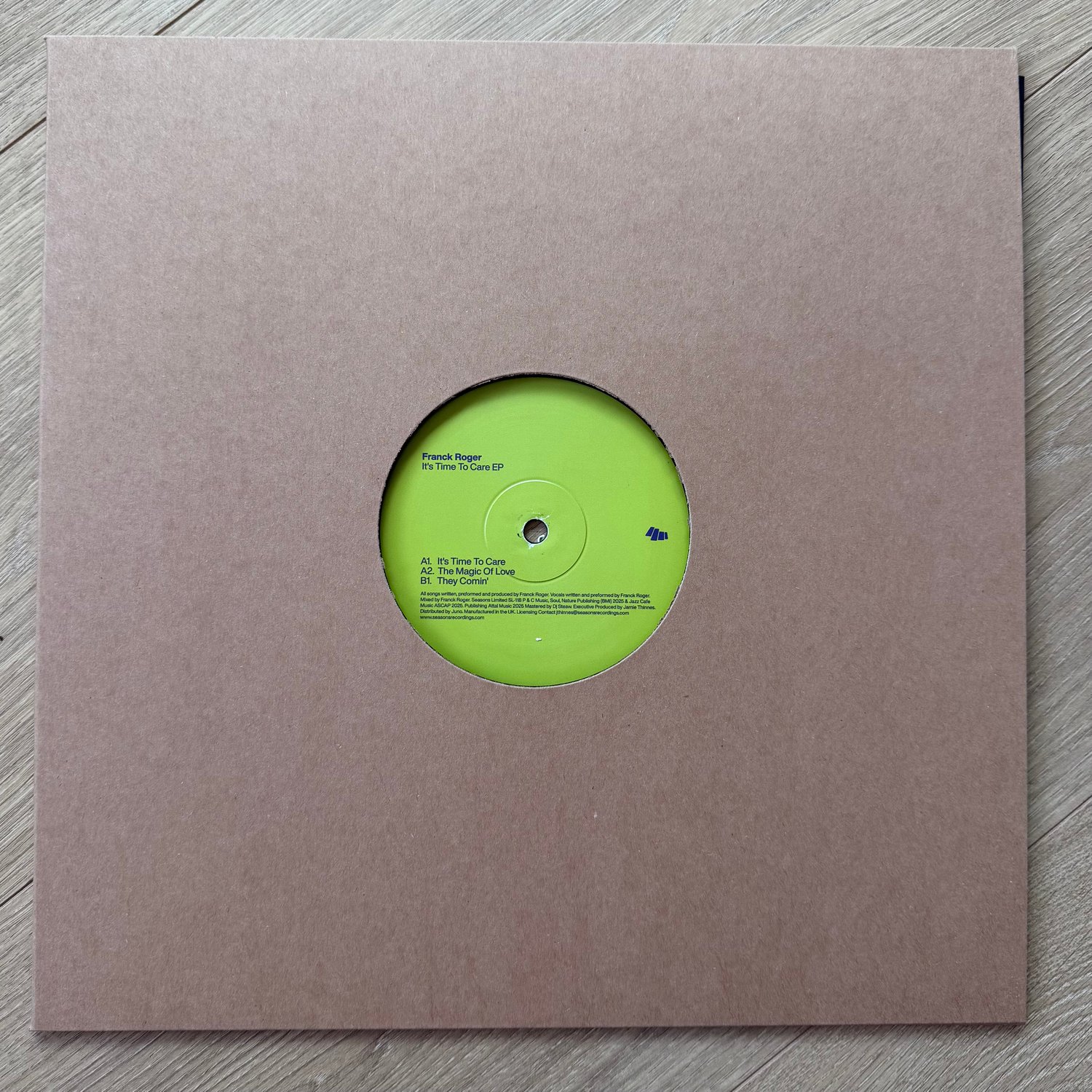 Image of Franck Roger 'It's Time To Care' EP 