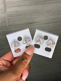 Diamond Clover Earrings 