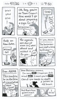 Image 1 of NEW!! Daily Comic 4/1: Small Government