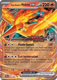 Team Rocket's Moltres ex - 31/182 (Destined Rivals Stamp) - Near Mint
