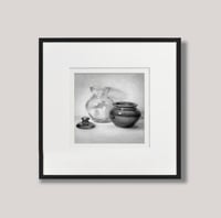 Image 1 of Still life. graphite drawing in frame, 28x28 cm, 2024