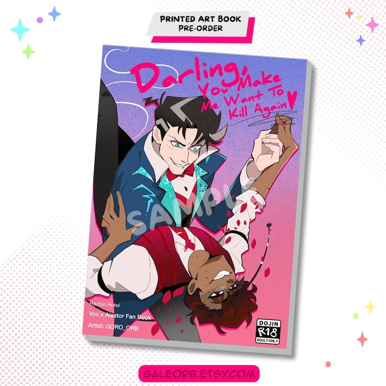 Murdermedia Art Book [R18] Hazbin Hotel Vox x Alastor 