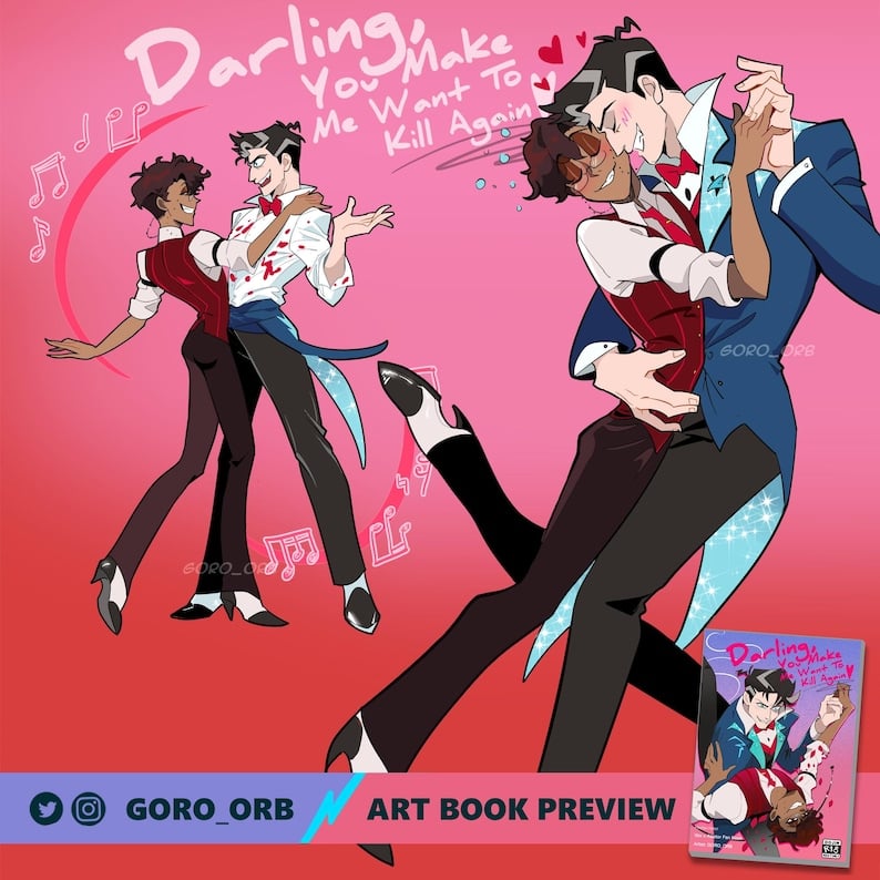 Murdermedia Art Book [R18] Hazbin Hotel Vox x Alastor 