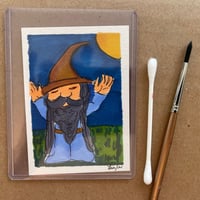 Image 3 of Art Cards  Collectors One Of A kind (2.5X3.5 in)  Giraffe ACEO