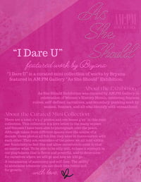 Image 4 of "I Dare U"  the Curated Mini Collection